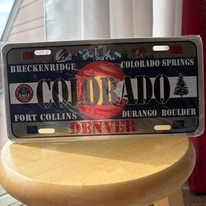 Colorado License Plate New In Package Breck  Ft Collins Durango Boulder M10